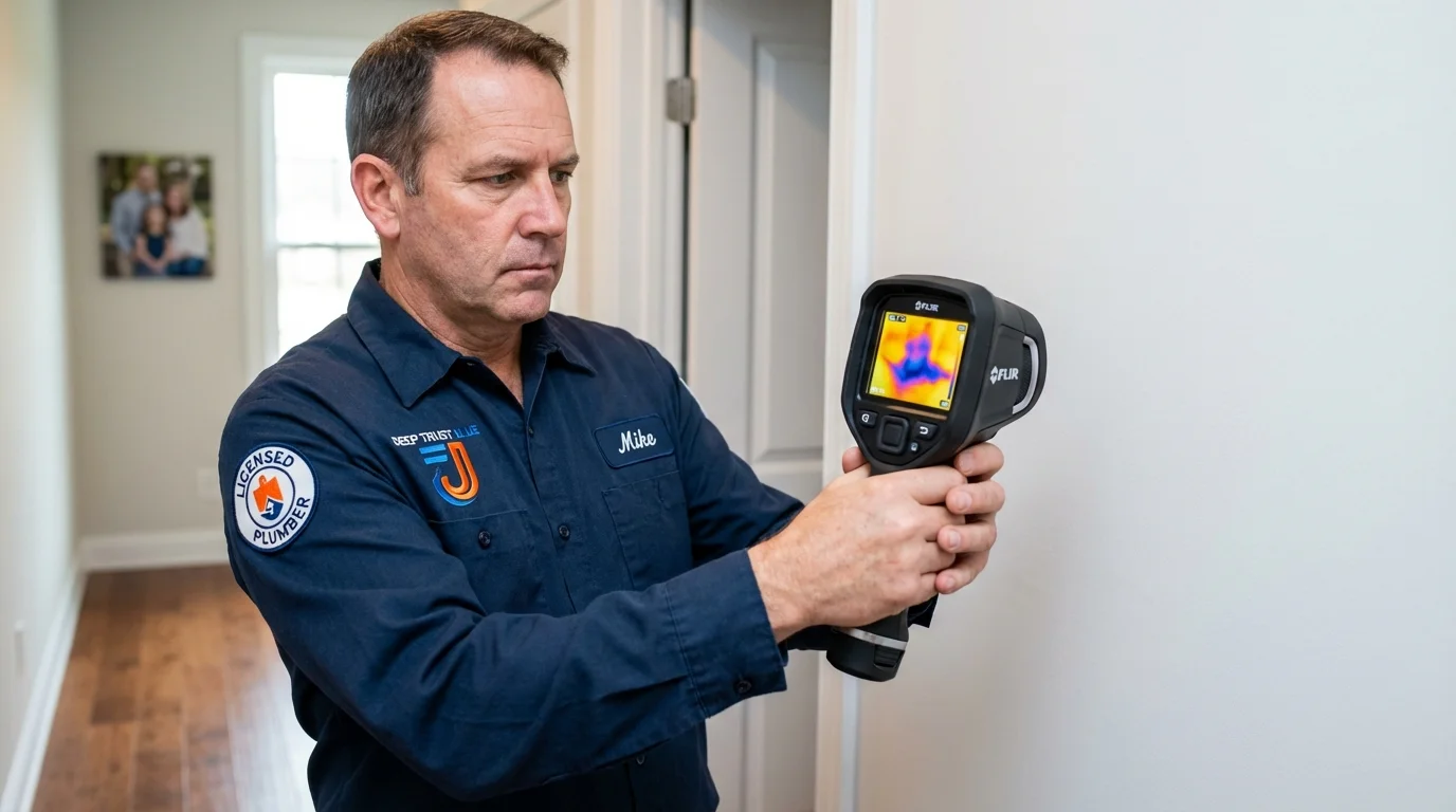 Thermal imaging leak detection by Johns Plumbing LLC in Schofield